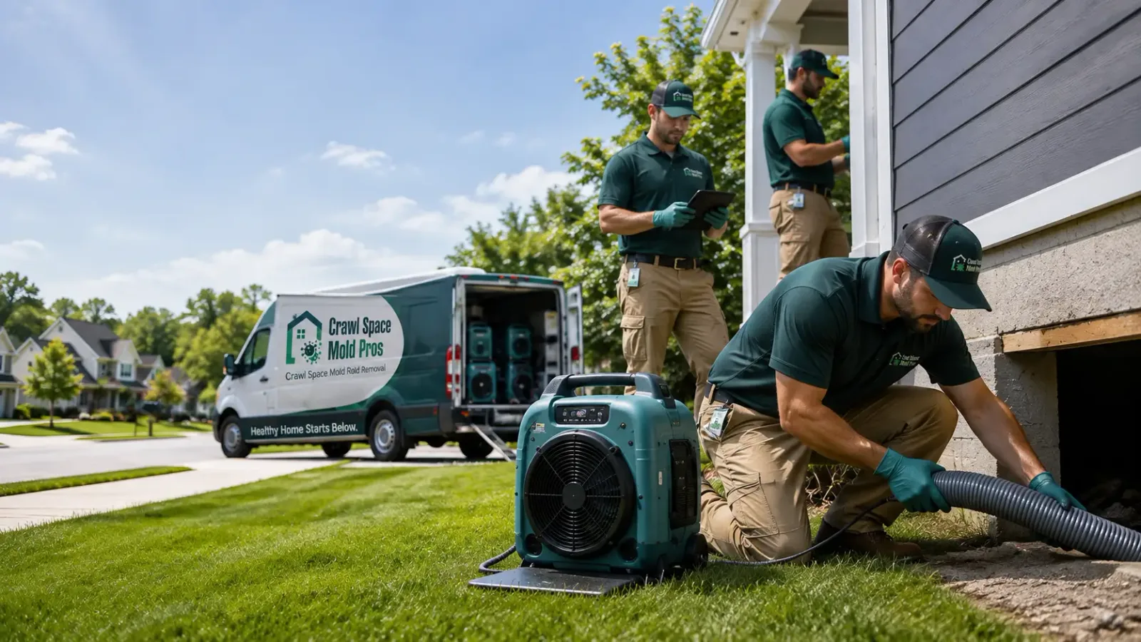 Crawl Space Mold Removal in Bedford, IA